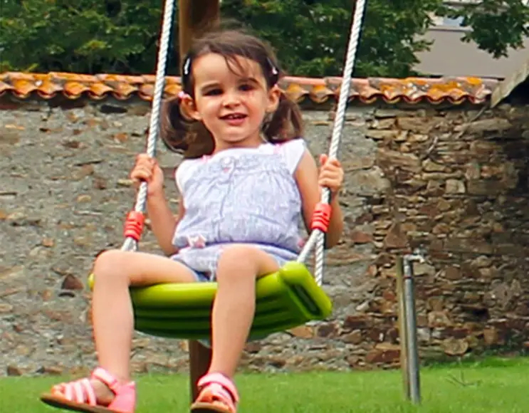 Plastic seat for swing